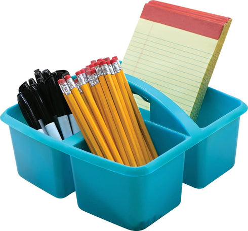 Teacher Created Resources Portable Plastic Storage Caddy, 3 Compartment for Classrooms, Kids Room, Office Organization,