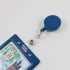 Vertical Badge Holder Frame, Pre-Punched Credit Card Size ID Holder for Lanyards, Chains, or Clips - Royal Blue (50
