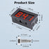 PEMENOL 12V Red Fahrenheit Digital Temperature Meter -76F~999F LED Display with Industrial Grade K-Type Sensor