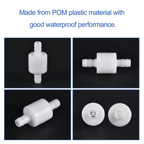 MECCANIXITY Non Return Check Valve, 3/8 Inch Dia. One Way Inline Hose Connector for Water Tank Pump