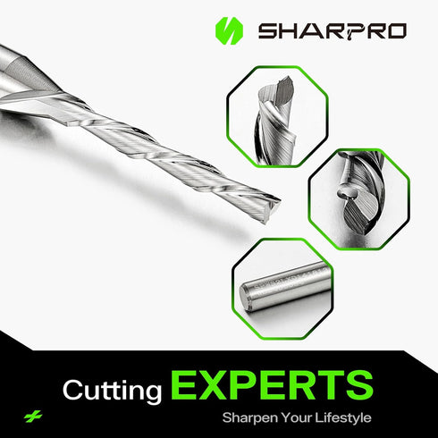 1/8 1/4 1/8 Inch 1/4 1" 3" Router Bits Shank, Spiral Downcut Router Bit, CNC Router Bits, Down Cut End Mills Shank