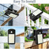 2 Pack 40 3 65 YJFWAL Solar Lights Outdoor LED Modes Clip on Lights Outdoor Solar Security Light Solar Motion Sensor