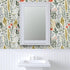 Custom Pre-Pasted Removable Wallpaper Swatch - Garden Vegetables in Green, Red, and Mint