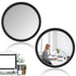 Lusofie 2 Pcs Cubicle Mirror, Adjustable Cubicle Mirror to See Behind You, 2.24