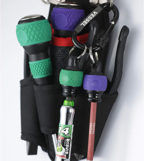 QB-22K2RY Set 2 Vessel Ball Grip Quick Catcher, of (Red/Yellow) Bit Holder