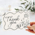 50 Pack Whaline Wedding Thank You Cards Vintage Black Bow Cake Thank You Blank Note Card Greeting Cards with Envelope