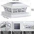 4 4x4 5x5 6x6 (1 Pack) SIEDiNLAR Solar Post Lights Outdoor Modes Deck Fence Post Cap Light for Vinyl Wooden Posts Patio