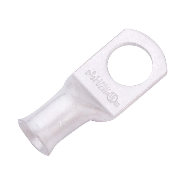 SELTERM 10pcs 1 AWG-1/2" Stud Tinned Copper Wire Lugs, Heavy Duty Battery Cable Ends, UL Marine Grade