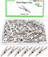 100 PCS Metal Alligator Clips, 43 mm Nickel Plated Spring Clamps for Soldering and Electrical Testing