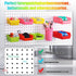 Roowest 60 Pcs Pegboard Cups, Pegboard Bins Set, Wall Organizer with Hooks and Loops, Assortment for Office Storage