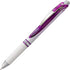 Pentel Gel Ink Pen, Pearl Retractable Gel Pen, 0.7mm Medium Point, Violet Ink, 12 Pack (BLN77PW-V)