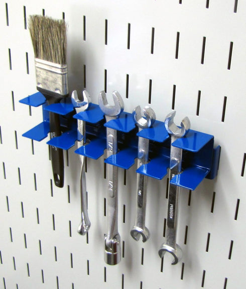 Wall Control Pegboard Slotted Tool Holder Bracket - Accessory for Slotted Tool Board - Blue