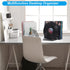 EASEPRES Vinyl Record Holder - 9 Slot Metal Magazine Book Album Display Rack for Home Office Stylish Triangle Organizer