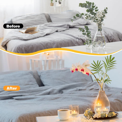 KOABY 12 Pack Warm White Submersible LED Lights, Waterproof Flameless Submersible Lights for Decor
