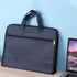 Document Bag, Waterproof Oxford Fabric Zippered with Handle, Lightweight Portable File Tote for Papers