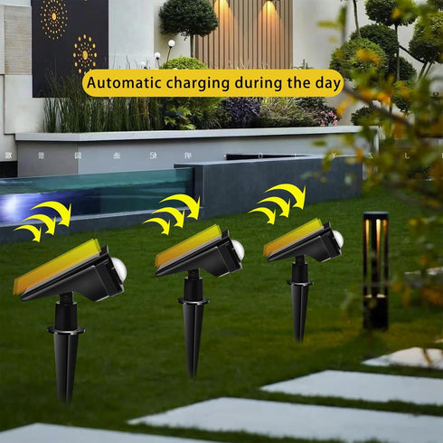 Generic Solar Lights Outdoor Adjustable Angle, Solar Spotlights Outdoor Waterproof, Solars Garden Lights with Two Modes