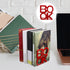 DOITOOL Reusable Metal Bookends Book Holders for Home Office Desk File Book Organizer Sturdy Decorative for Shelves