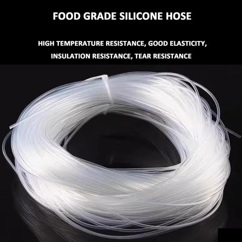32.8Ft Aquaculture,5mm*8mm COYOUCO Food Grade Silicone Hose for Home Brewing, Beer Lines, Wine Making