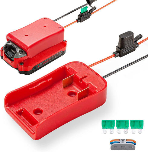 Power Wheel Adapter for Craftsman V20 20V Battery with Fuse & Wire Terminal for DIY RC Trucks