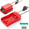 Power Wheel Adapter for Craftsman V20 20V Battery with Fuse & Wire Terminal for DIY RC Trucks