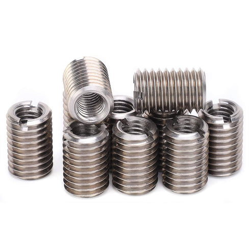 Slotted Repair Nut Kit, 10Pcs Stainless Steel Reducer Nut M8 Female and Male Thread Conversion for Mechanical Repair