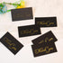 HUKXDGXY 100 Count, 3.5 2 Inch, Gold Foil Thank You Cards, Elegant Black Notes, x Writeable, Perfect for Small Business