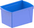Storex Extra-Large Book Bin, Interlocking Plastic Organizer for Home, Office, Classroom, Blue, Pack of 6