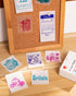 50mm, M02/M02S/M02 PRO/M04S/M04AS 3 Phomemo Color Text Transparent Thermal Paper, Rose Red/Lake Green/Nave Blue Text