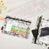 CBBYY Goth Bat Pencil Pouches, 2 Pack 3 Ring Binder Pencil Case with Zipper Reinforced Grommets for Office