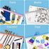 Mesh Zipper Pouch Bags - 10 Pcs A3 + 10 Pcs A4 Zipper Pouches for Organizing, Storage Bags for Office Supplies