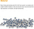 100 Pieces M5 x 0.8mm 304 Stainless Steel Self-Lock Nylon Inserted Hex Lock Nuts