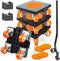 Heavy Duty Furniture Movers, Lifter Tool Set of 4, 880 Lbs Load Capacity, 360° Rotation Wheels for Moving