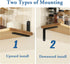 Mooche 4Pack 4.94*3.15 Inch) Floating Shelf Brackets, Heavy Duty Metal L Brackets Wall Mounted Corner Brace Angle