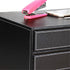 Leather Desk Organizer with 3 Drawers, Executive A4 File Cabinet for Office Supplies and Home Decor