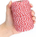 Red and White Twine, 656 Feet Cotton Baker's Twine for Crafts, Gift Wrapping, and Baking