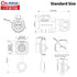 CNLINKO Outdoor Lighting Electrical Cable Power Connectors, Waterproof M16 4PIN Male to Female Panel Mount Connector