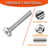 Socell M8x100mm Bolts,10pcs M8x1.25 Bolts,304 18-8, Hex Socket Head Cap Screws Furniture Screws Stainless Steel Crib
