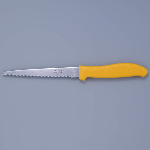 ALLEX Japanese Cardboard Cutter Tool, 5 Inch Stainless Steel, Serrated Sharp Blade for Corrugated Cardboard and