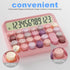 Mechanical Calculator 12 Digit, Extra Large 5-Inch LCD Display, DECKLIT Battery Desk Calculator for Kids (Rose)