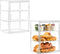 SANKEU Bakery Pastry Display Case 3 Layer Large Clear Bread Box For