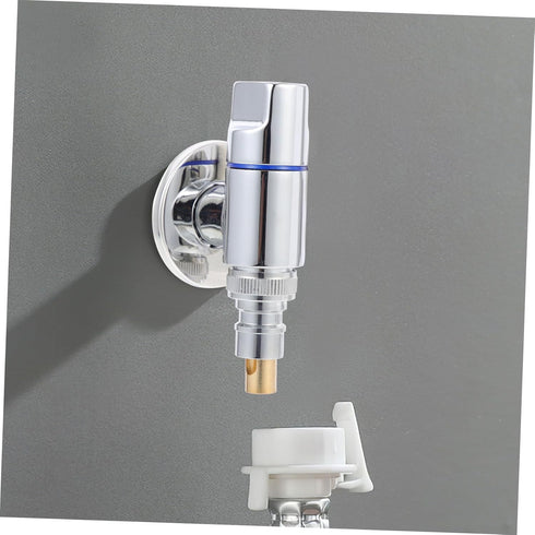 DOITOOL 2pcs Manual Washing Machine Faucet, Mini Toilet Accessories, Water Spigot Bathroom Angle Stop Valves
