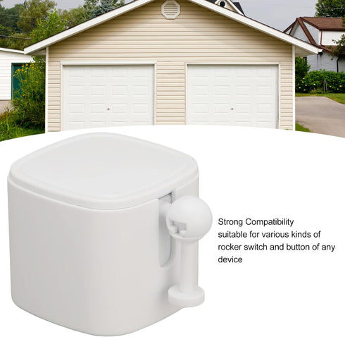 Rongm Smart Pusher Fingerbot: Bluetooth Remote Timing Voice Control for Garage Door, Light, Fan (White)