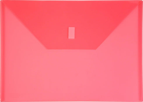 R-Line Poly Envelope, 9 3/8 x 13 Inches, Transparent Pink, Pack of 6 by Lion Design (22080-PK-6P)