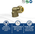 2 Pcs XFITTING Push Fit 1/2 Inch x 1/2 Inch Female NPT Elbow, 1/2" Inch with 1 Clip