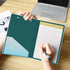 Hongri Mini Clipboard Folio, Standard A5 Size 6" x 9", Refillable Lined Notepad, Interior Storage Pocket, Cute Custom