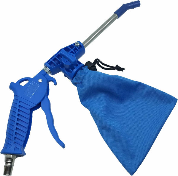 Blow and Suction Dual Purpose Dust Blow Gun for Compressor, 1/4 In NPT with Dust Storage Bag
