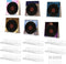 Vinyl Record Holder Storage Wall Mount Shelves, Clear Acrylic CD Rack, 8 Pack for Music Album Display and Kids Bookshelf