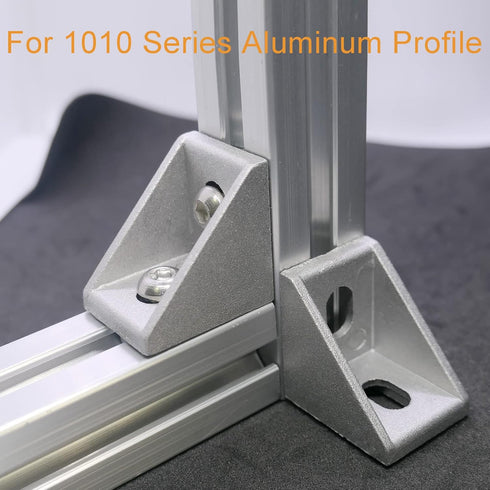 12 Sets 1010 Series Aluminum Extrusion Profile Connector, 12pcs Corner Bracket with T Nuts and Screws