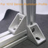 12 Sets 1010 Series Aluminum Extrusion Profile Connector, 12pcs Corner Bracket with T Nuts and Screws