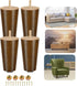 Yes4All 4 Inches Round Wood Furniture Legs Set of 4 - Wooden